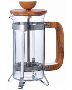 Hario Cafe Press Olive Wood French Press-10 Oz (300ml)