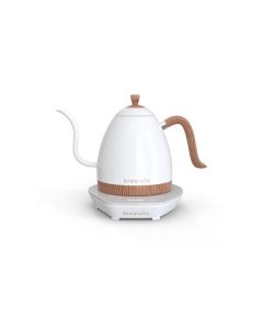 Brewista Artisan Electric Gooseneck Kettle, White & Brown