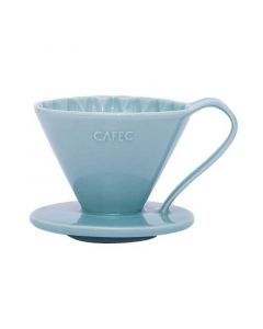 Cafec Arita-Ware Flower Dripper Cup 1-Blue