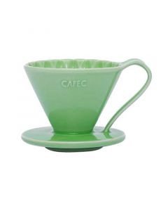Cafec Arita-Ware Flower Dripper Cup 1-Green