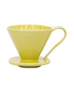 Cafec Arita-Ware Flower Dripper Cup 4 -Yellow