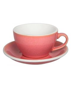 Loveramics Egg Set Capuccino Cup &amp; Saucer, 250ml (6)-Berry
