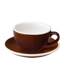 Loveramics Egg Set Capuccino Cup & Saucer, 200ml (6)-Brown