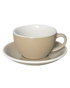 Loveramics Egg Set Capuccino Cup &amp; Saucer, 250ml (6)-Taupe