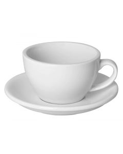 Loveramics Egg Set Capuccino Cup &amp; Saucer, 250ml (6)-White