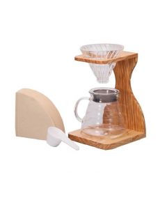 Hario V60 Olive Wood Stand Set (Vss-1206Ov)