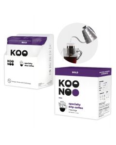 KOONOO Bold | Dark Roast | 7 x 12g Sachets | Specialty Drip Coffee | Made in UAE 