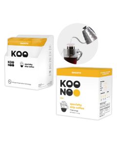 KOONOO Smooth | Medium Roast | 7 x 12g Sachets | Specialty Drip Coffee | Made in UAE