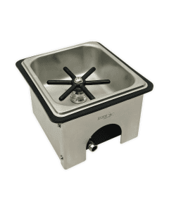 Krome Counter Top Pitcher Rinser/Glass Rinser, Stainless Steel