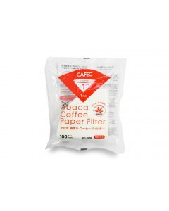 Cafec Abaca Cone Shaped Paper Filter Cup 1 (100pc/pack)